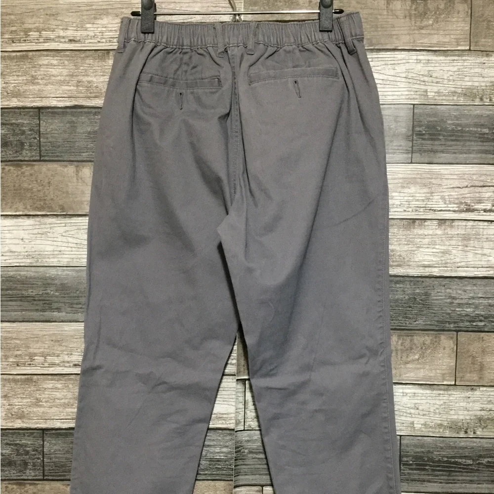 Amazon Essentials Slim Fit Chino Joggers Men’s M Gray (Inseam 28) Drawstring