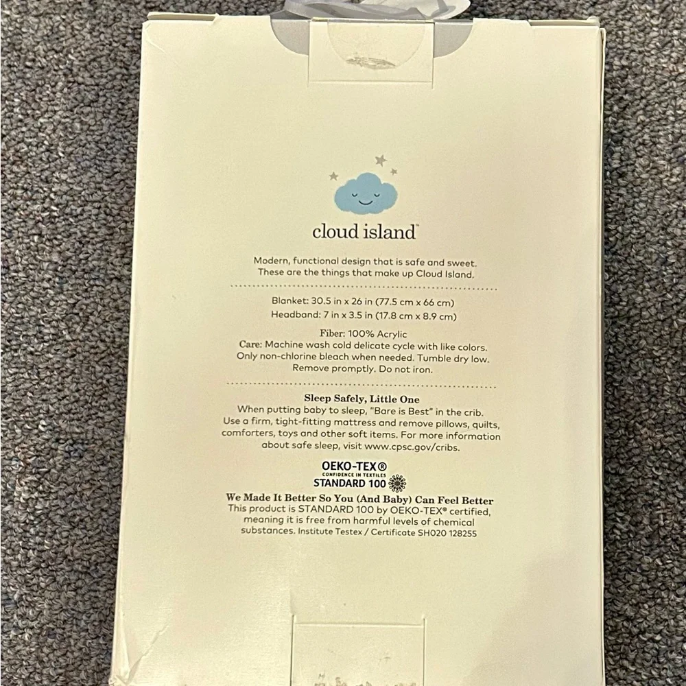 Cloud Island Soft Baby Blanket Set