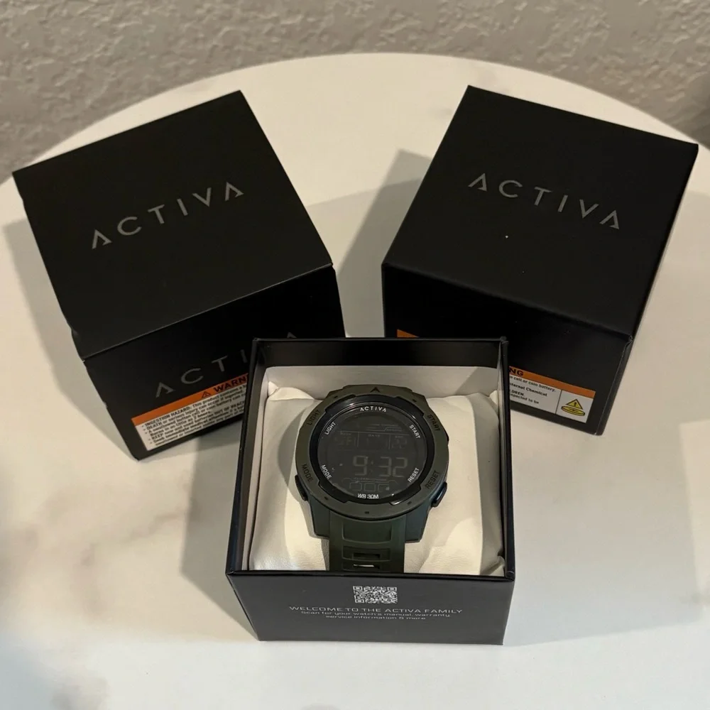 Activa X Terrain Invicta Digital Men's Watch - 45mm, Green NWT