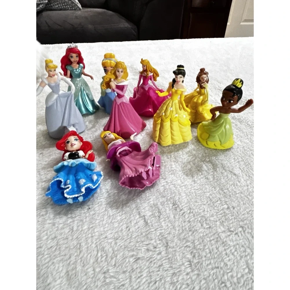 Disney Princess Toys Lot Dolls Play Figures 10 Cake Toppers