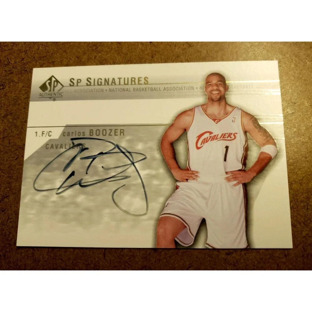 '03-04 UD SP Authentic SP SIGNATURES CARLOS BOOZER 1 F/C Auto ON-CARD CAVALIERS