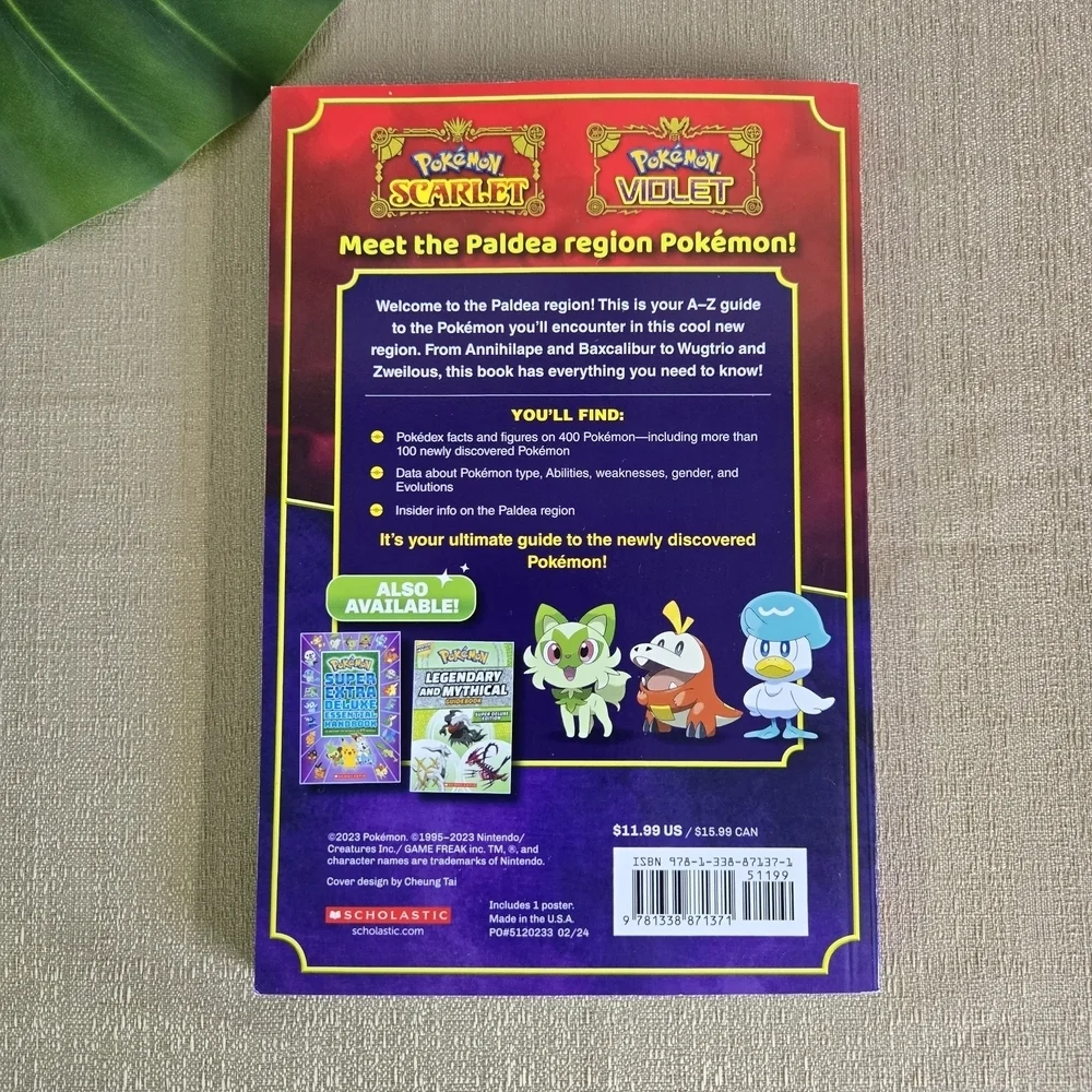 POKÉMON | Scarlet & Violet Handook Stats & Facts