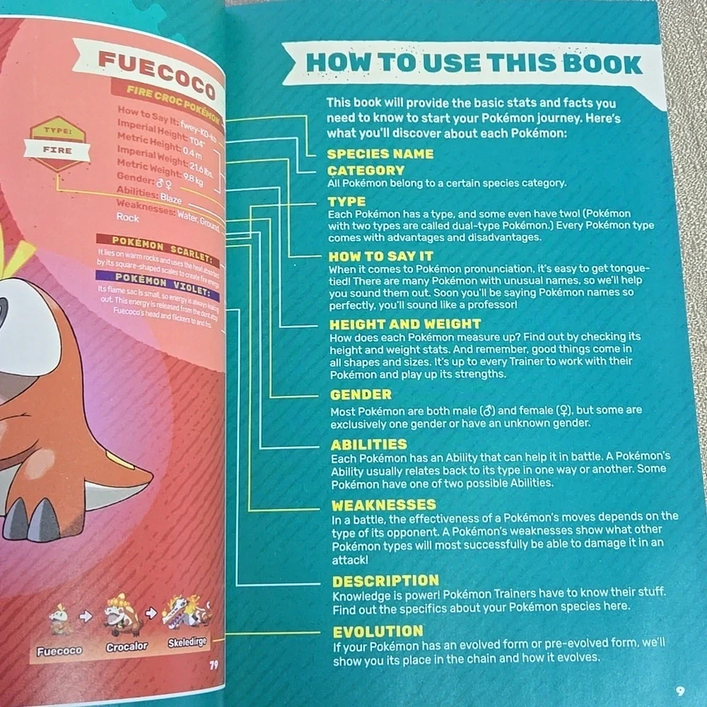 POKÉMON | Scarlet & Violet Handook Stats & Facts