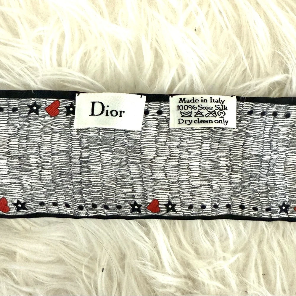 DIOR J’Adior L’Amoureux Lovers Silk Mitzah Twilly Scarf - NEW in Box & Shopper