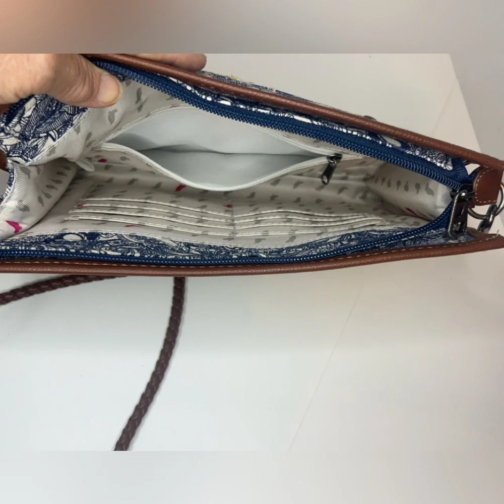 SAKROOTS Roma Mini Crossbody Bag Boho Purse Light‎ Weight Nature Neutral Tone