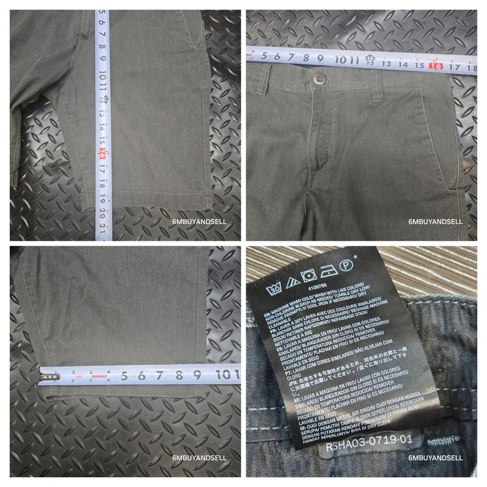 Volcom Frickin Modern Stretch Chino Shorts Mens 32 Charcoal Gray A09118D0