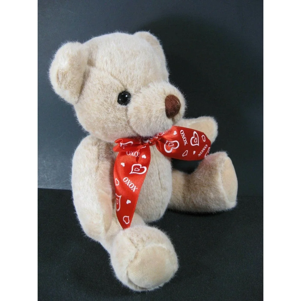 Teddy‎ Bear Poseable Hearts OXOX LOVE Kisses Stuffed 11