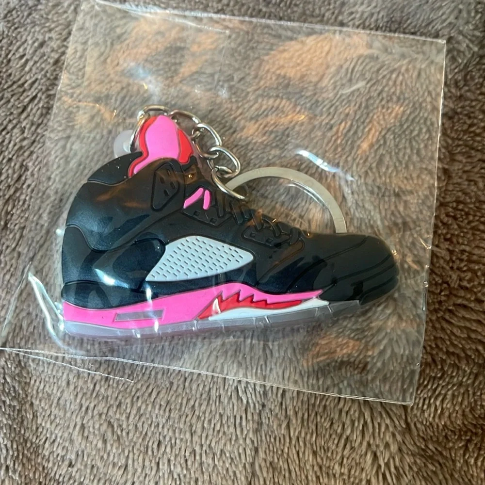 Sneaker Retro Shoe basketball rubber mini Keychain new