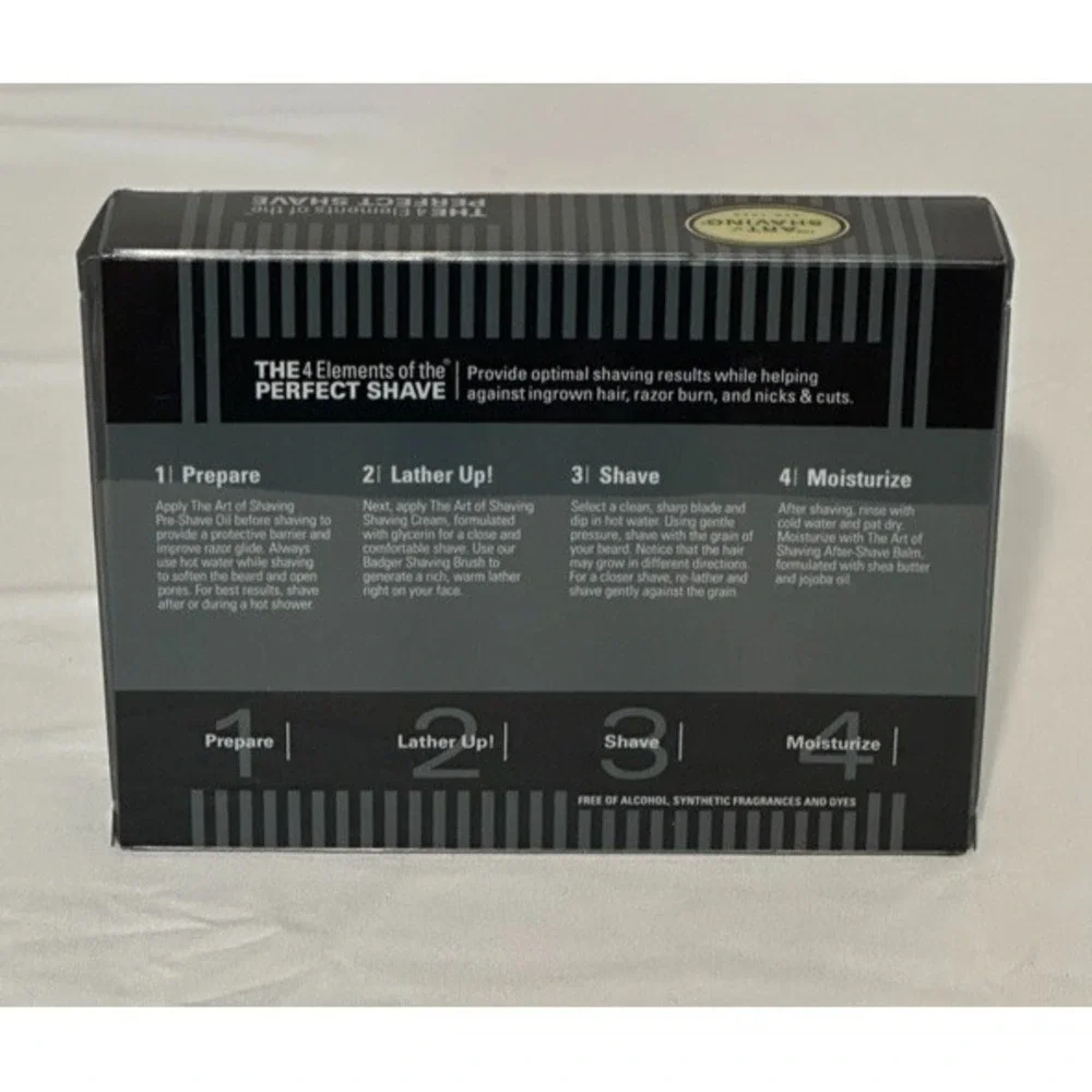 The Art of Shaving Essential Oil Starter Kit-Unscented-Sensitive Skin-New in Box