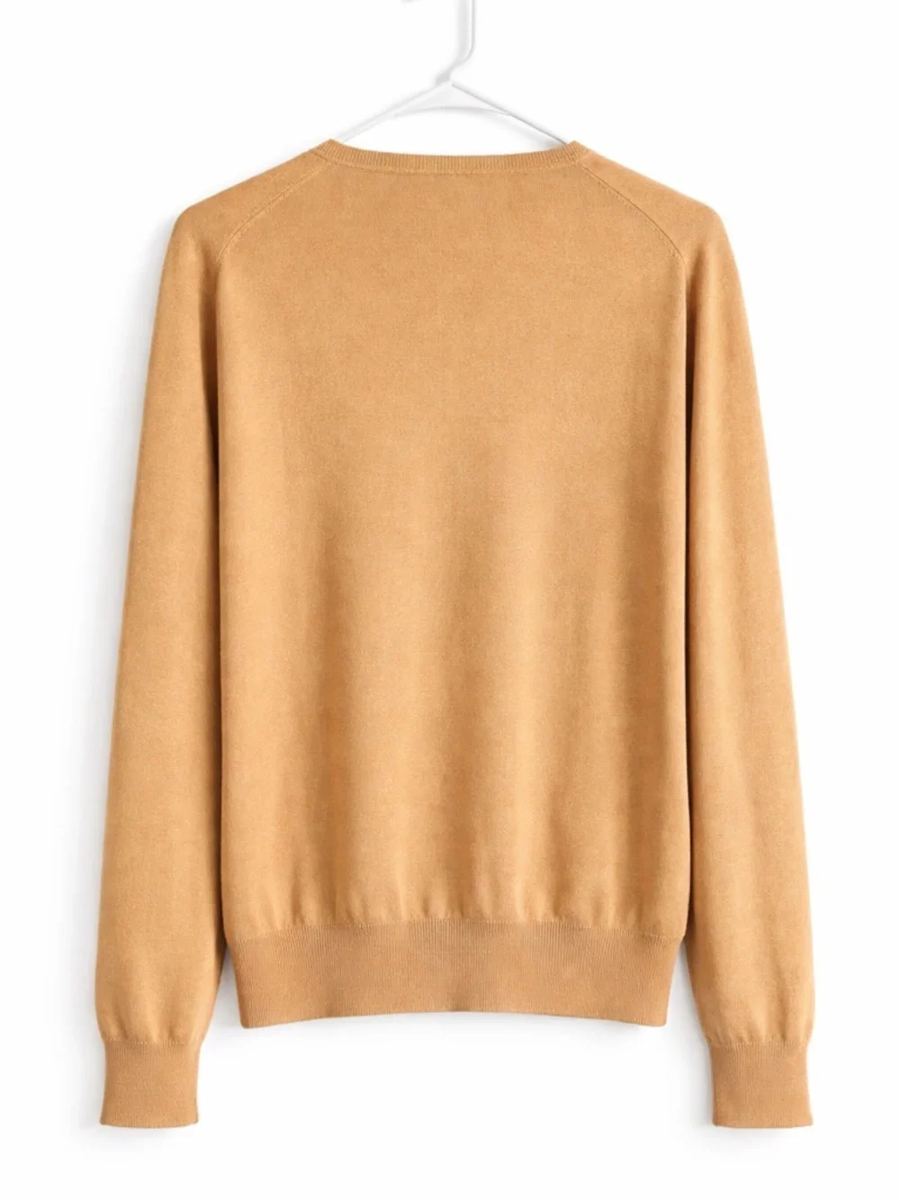 Polo by Ralph Lauren Camel V-Neck Sweater with Red Pony