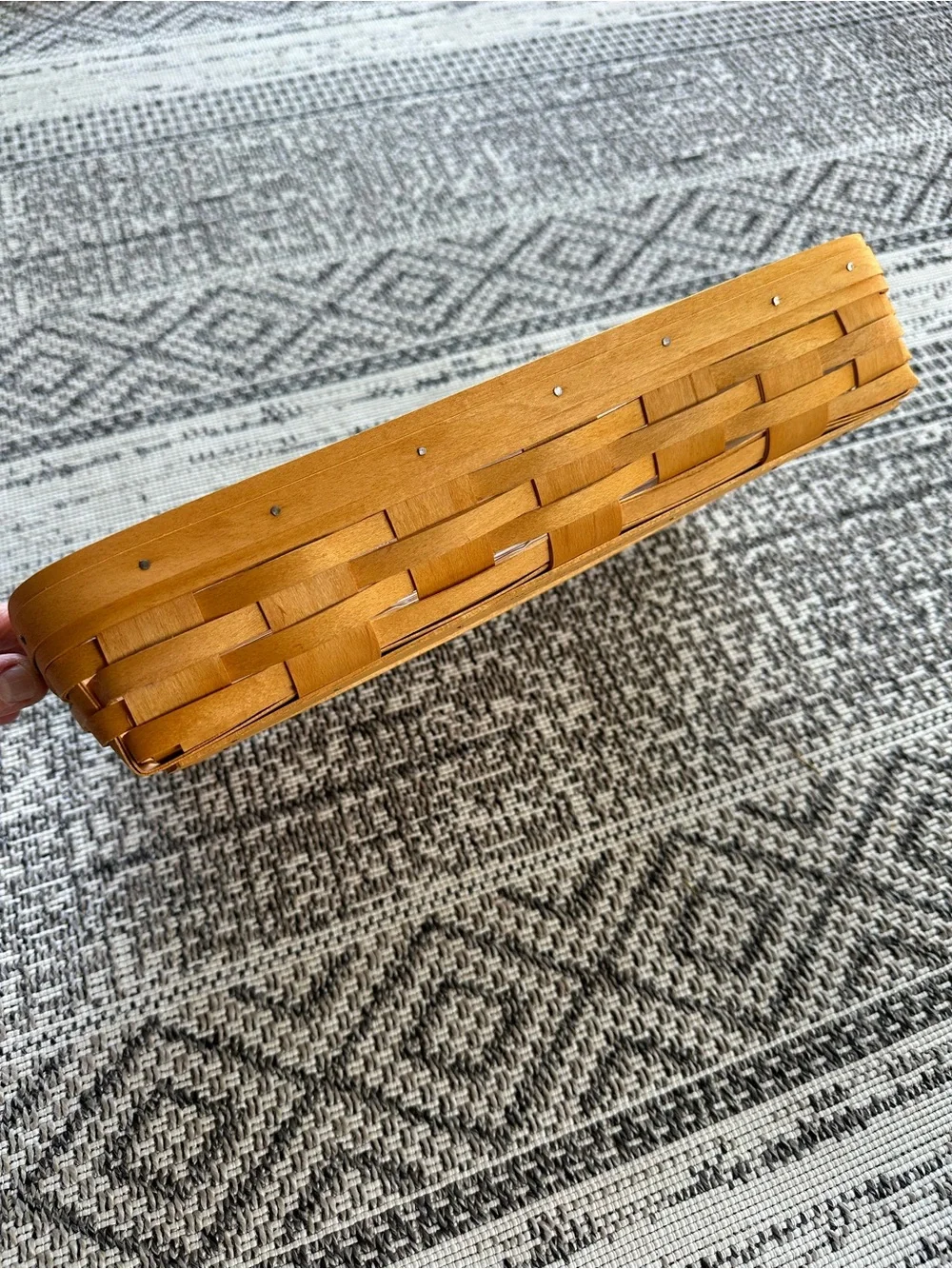 Longaberger Cracker Basket (2001) with Protector