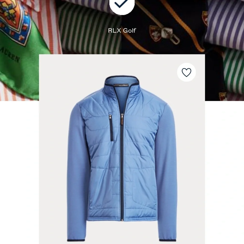 Polo Ralph Lauren RLX Golf CoolWool‎ Full Zip Jacket 2XL
