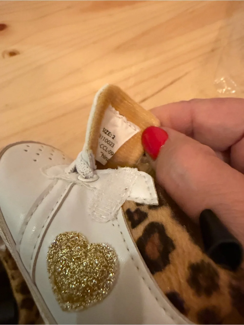 Little Me Heart Sparkle Baby Shoes