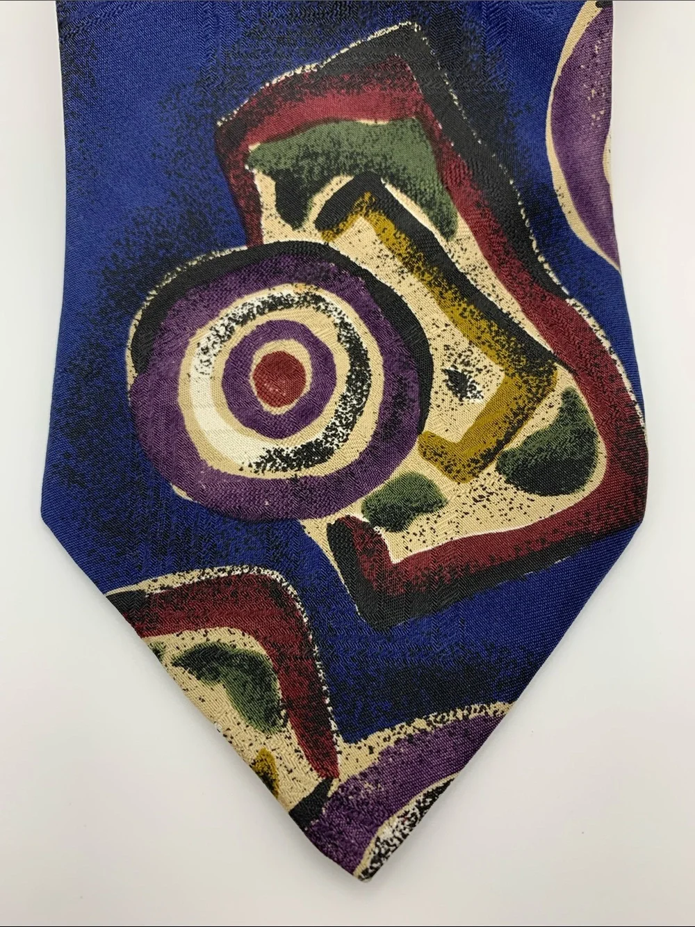 Vintage Christian Dior Abstract Silk Art Tie