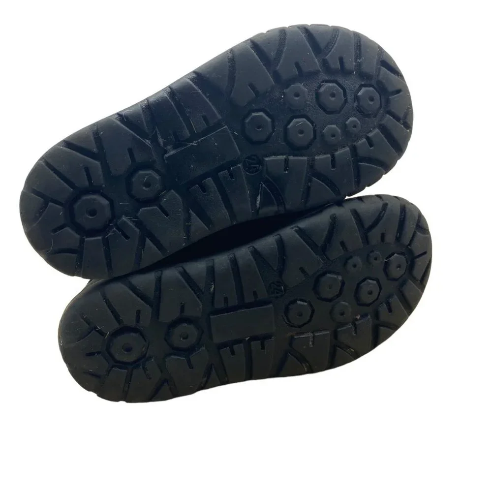 umi Toddler Size 8 (24) Black Leather Boots‎ Booties Style #35003