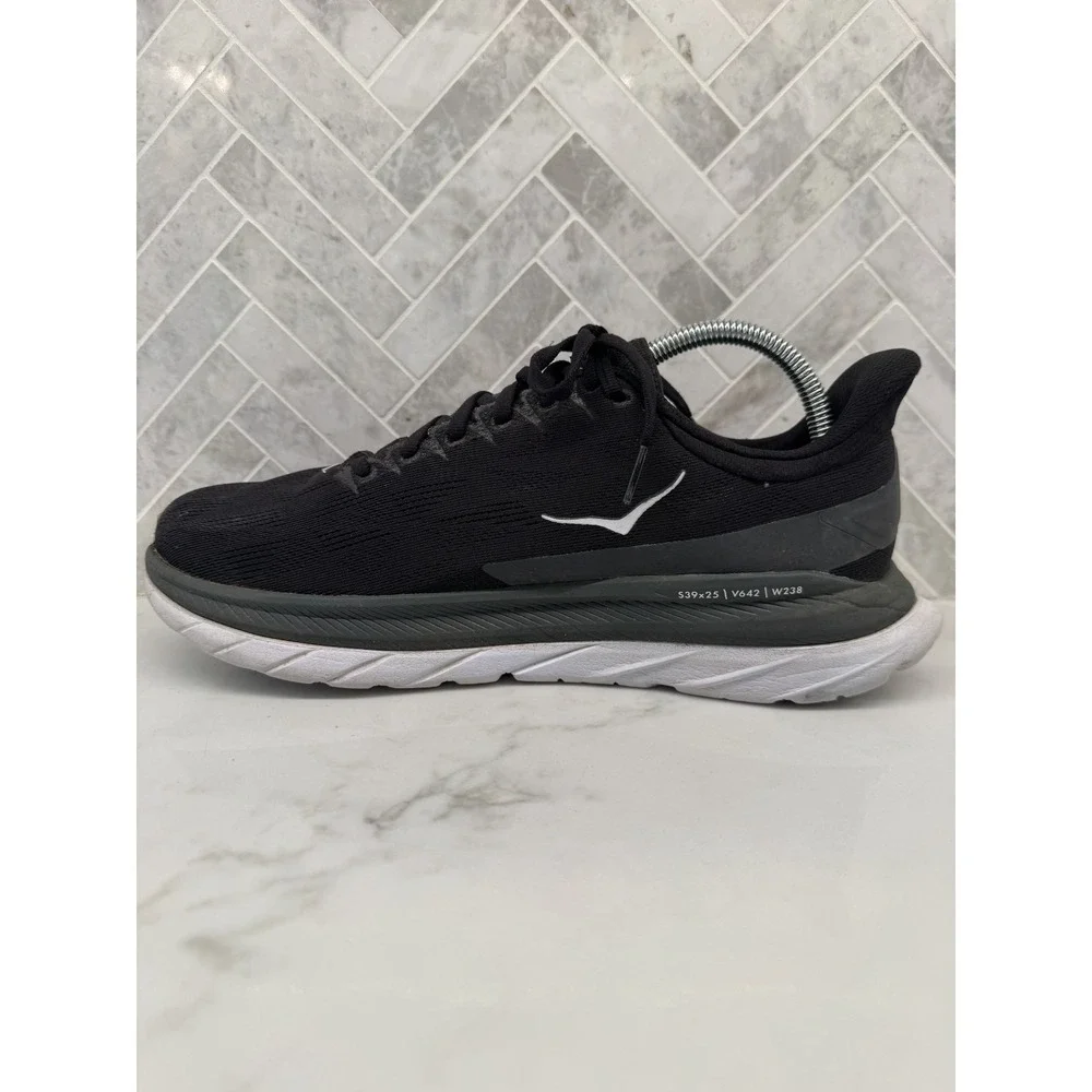 Hoka One One Mach 4 Running Shoes Mens 9.5 D 9.5D Black Profly Athletic Sneakers