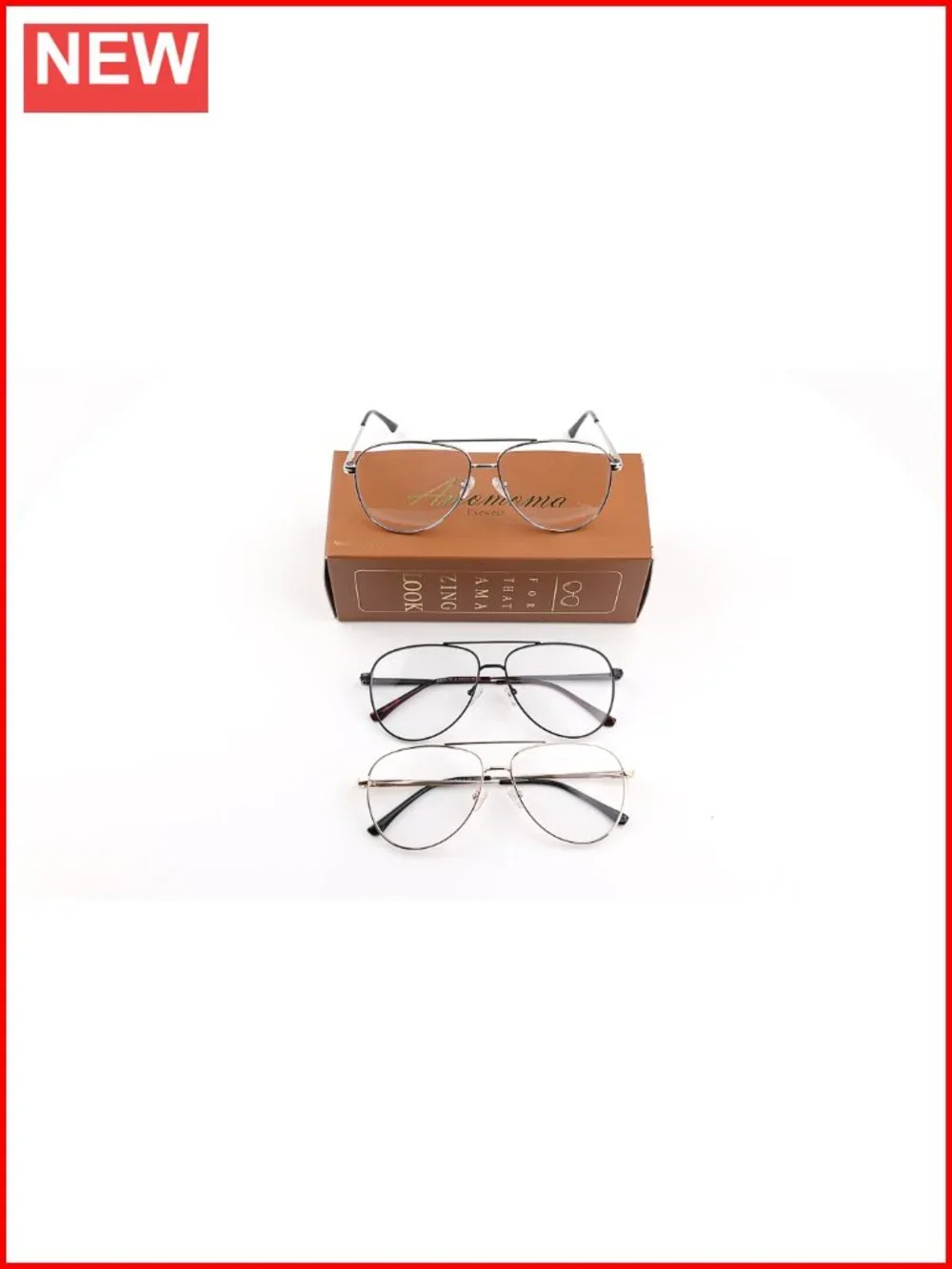 Aviator Reading Glasses Blue Light Blocking Metal Frame Spring Hinge 3 Pack