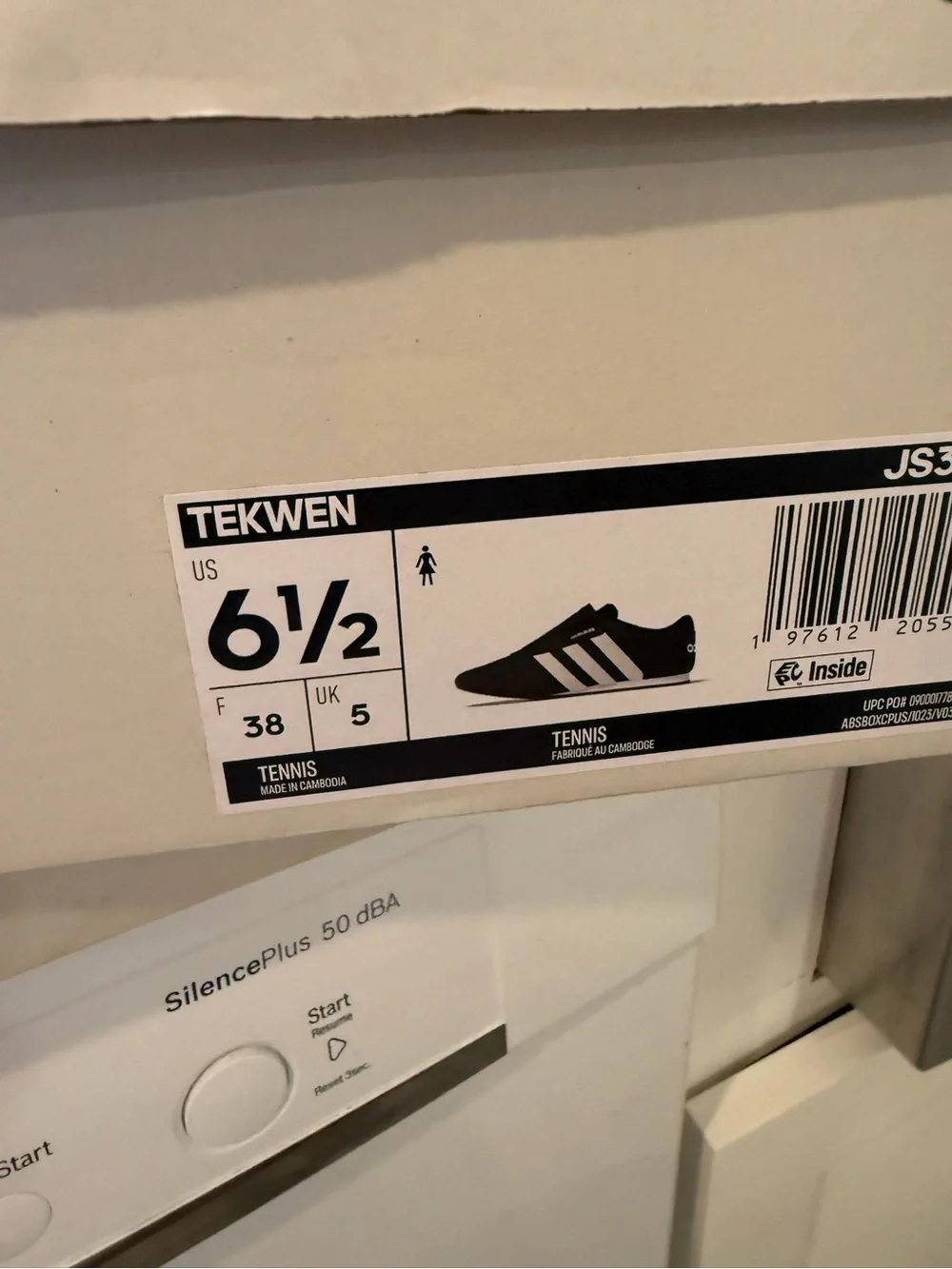 adidas Black and White Three-Stripe Slip-On Sneakers