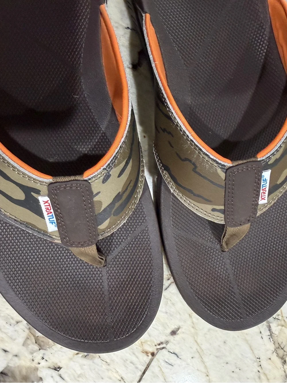 Xtratuf Mossy Oak Flip Flops size 13
