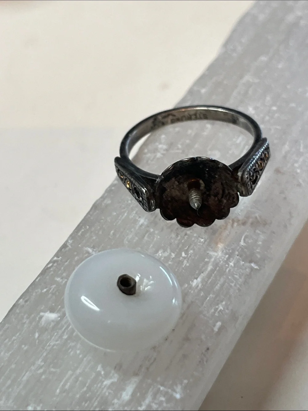 Classic White Dome Ring - Elegant Women’s Fashion Ring