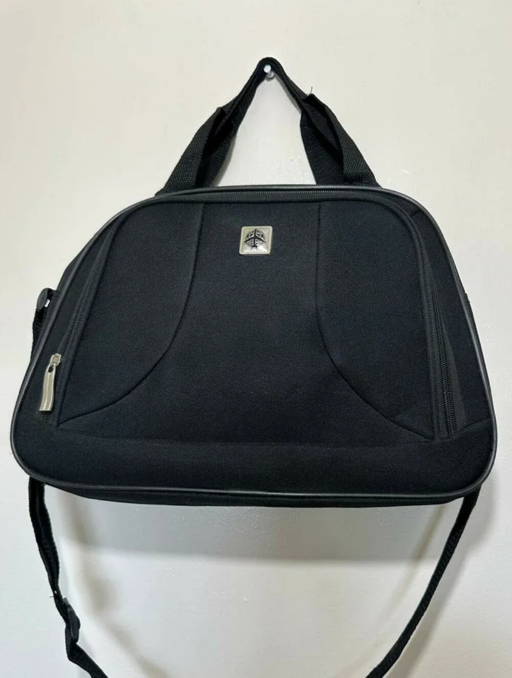 Black Flight Cabin Bag With Strap Travel Bag Hand Luggage