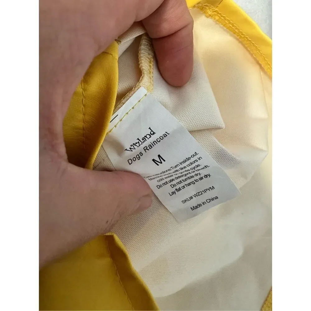 Puppy rain jacket size Med
