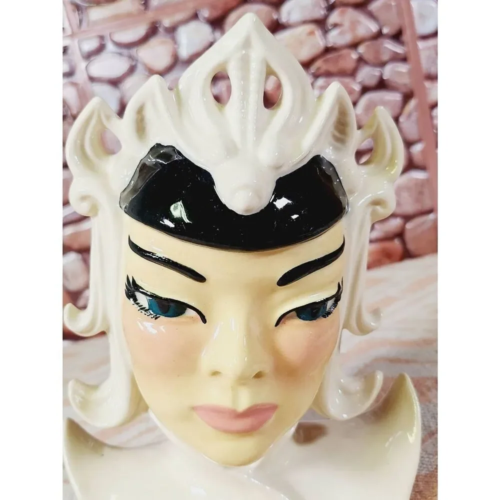 Vintage Lotus Ceramic Arts Studio Porcelain Vase Figurine