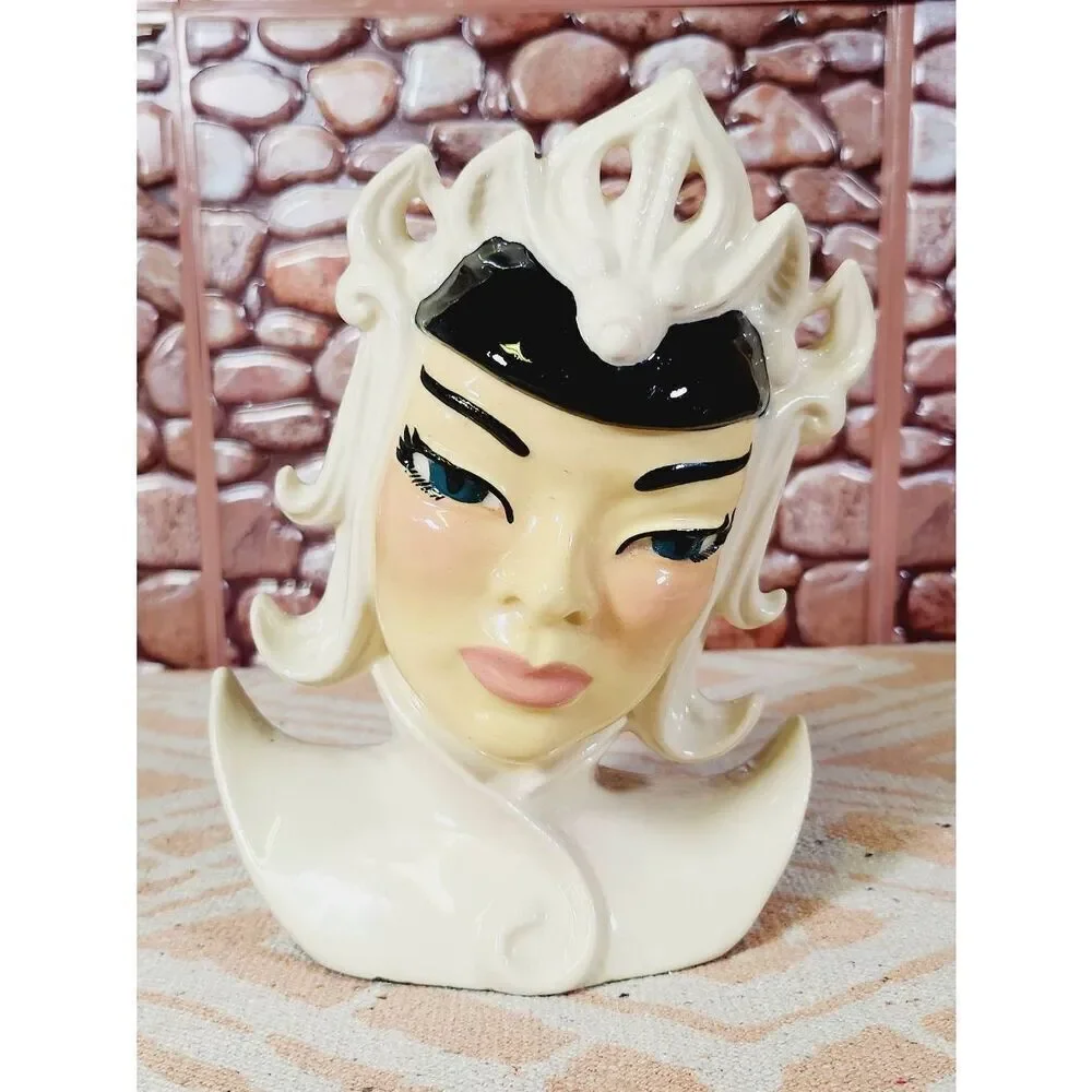 Vintage Lotus Ceramic Arts Studio Porcelain Vase Figurine