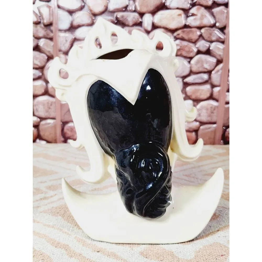 Vintage Lotus Ceramic Arts Studio Porcelain Vase Figurine