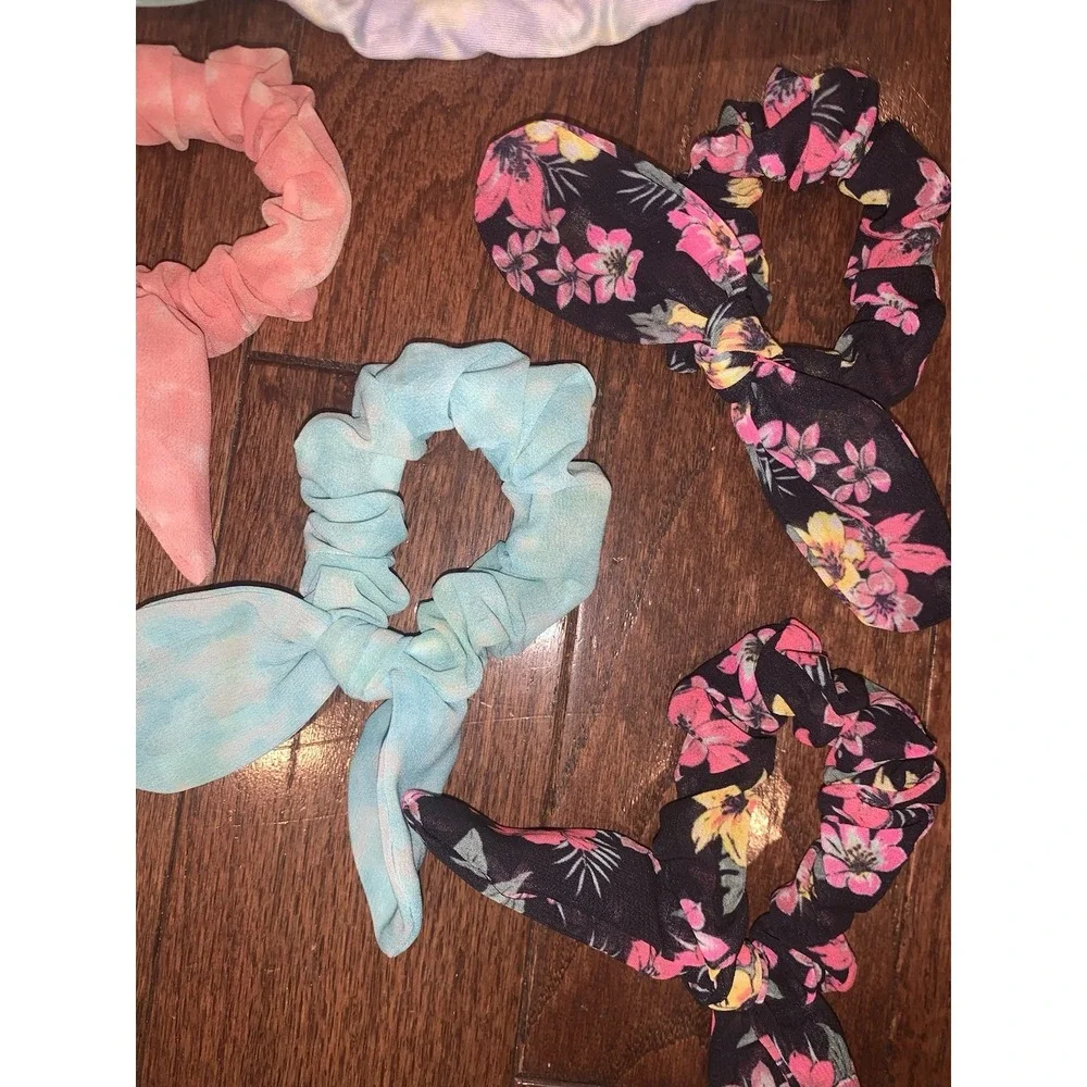 Justice Lot of 11 Girl's Accessories Head‎ Bands And Scrunchies