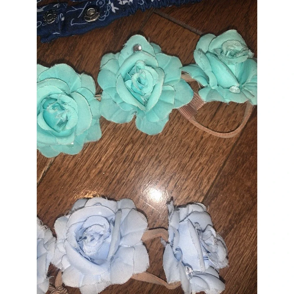 Justice Lot of 11 Girl's Accessories Head‎ Bands And Scrunchies