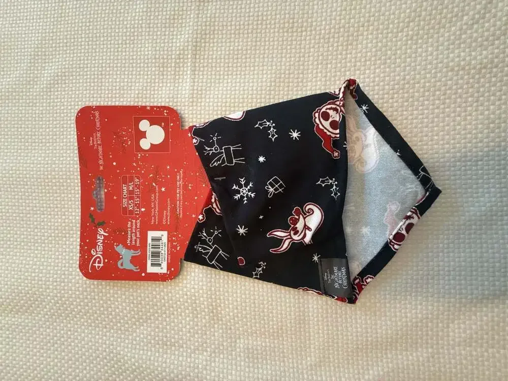 Disney The Nightmare Before Christmas Holiday Pet Bandana - Size XS/S