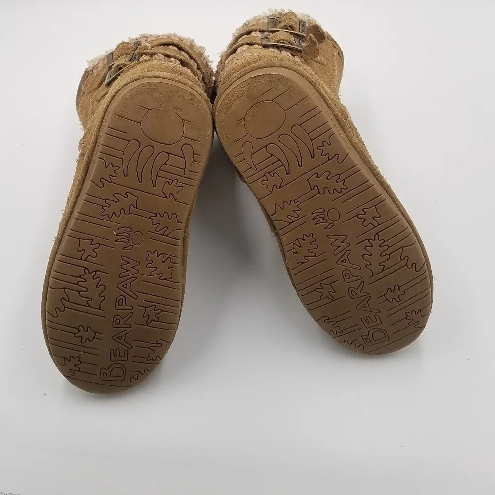 BearPaw Boshie Suede Wool Sheepskin Lining Sherpa 2Y Youth