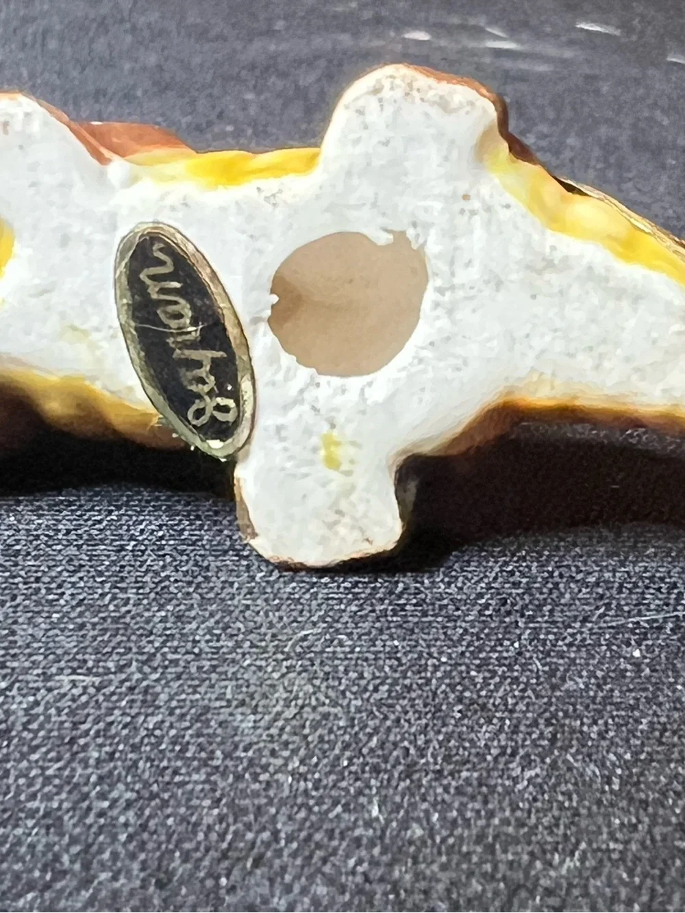 Ceramic Small Pets Figurine - Brown & Cream Bird Accent