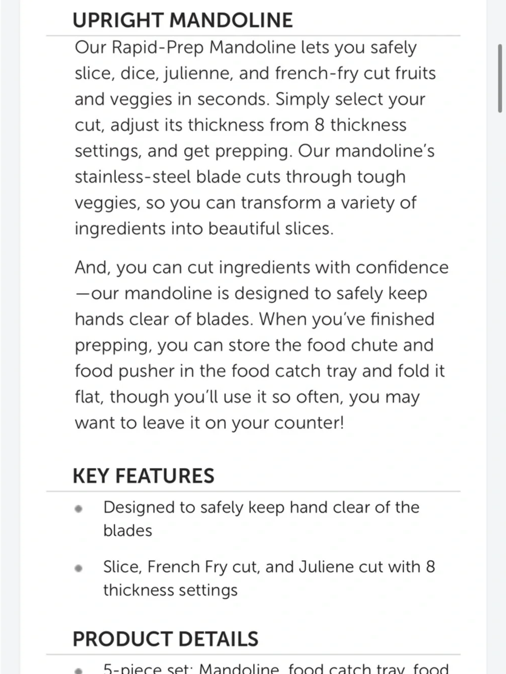 Pampered Chef Mandoline
