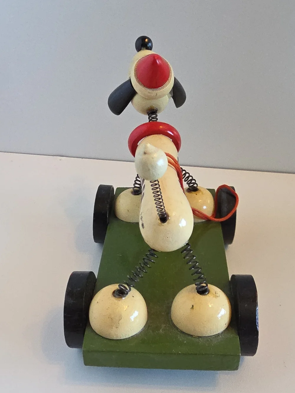 Vintage Pull Toy Dog Personalized 