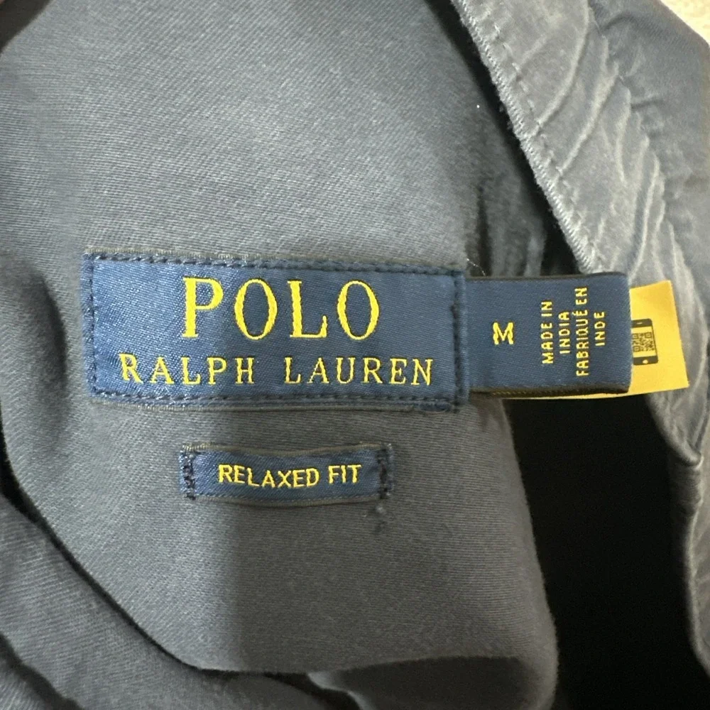 Polo Ralph Lauren Prepster Shorts Men's M Navy Classic Fit Chino Drawstring Logo