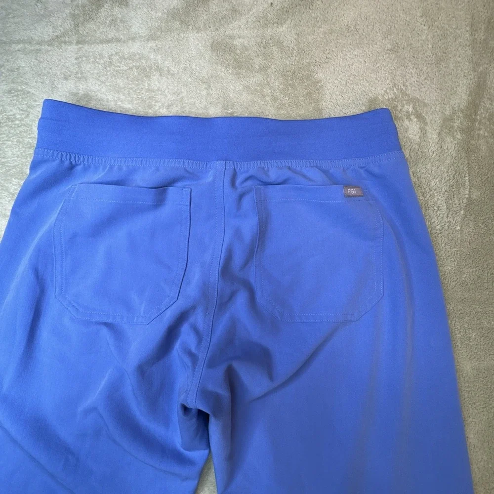 FIGS Livingston Scrub Pants L Large Blue cargo pockets nurse medical women