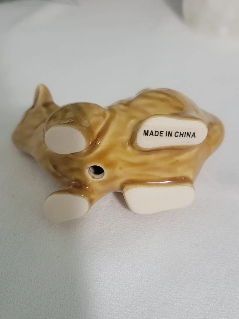 Vtg Retro Kitschy Cottagecore Woodland Ceramic Squirrel Placecard Holders Set 4