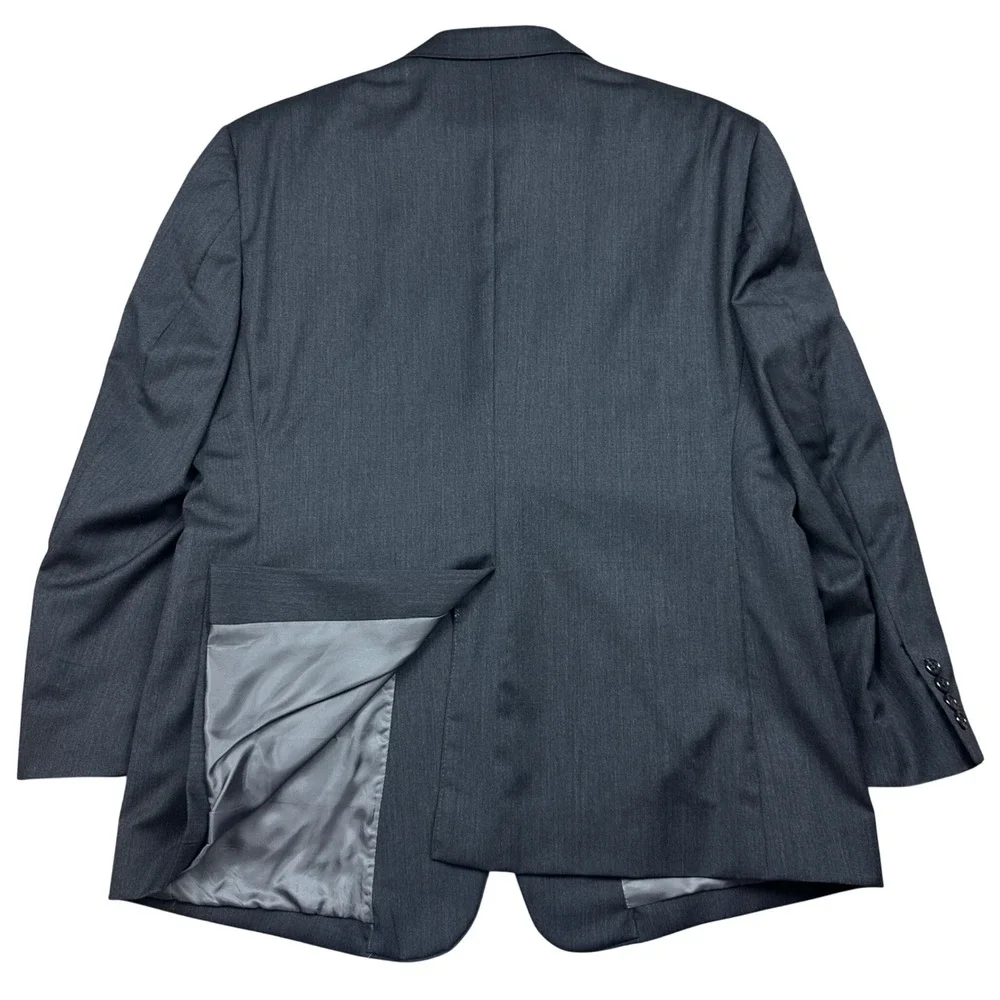 Jos A Bank Signature Collection Wool Blazer Charcoal Gray Sport Coat Mens 44S