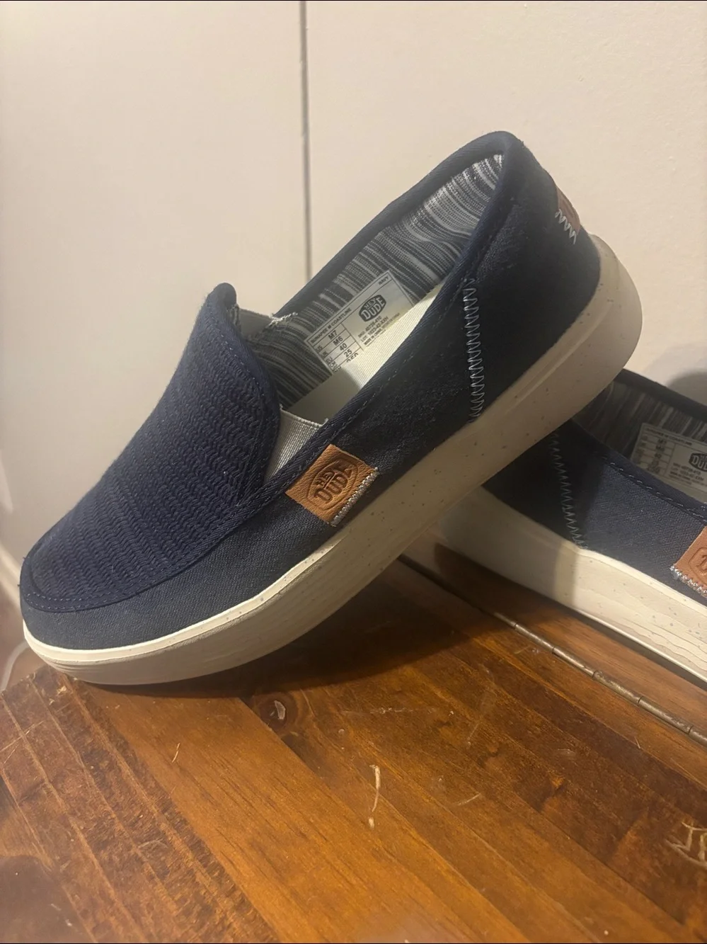 Slip-On Canvas Sneakers in Navy - Casual Men's Shoes