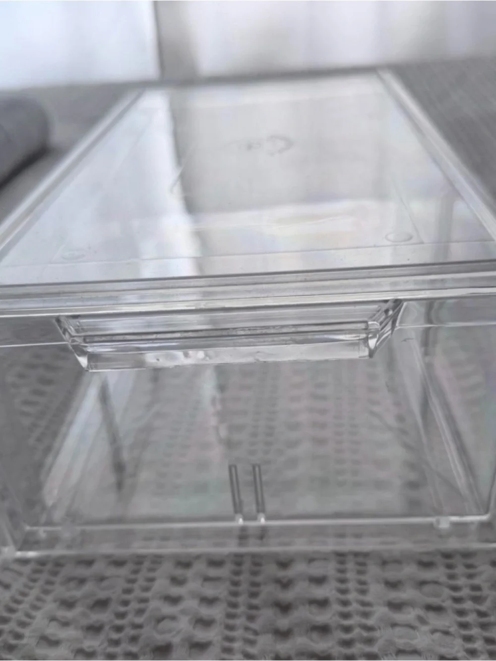 Clear Plastic Stacking Storage Bin - Clear