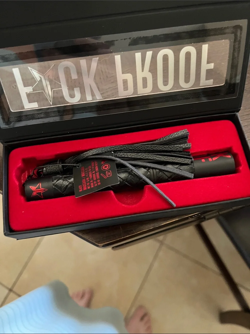 New JEFFREE STAR F*CK PROOF Premium Black Mascara  with Gift Box