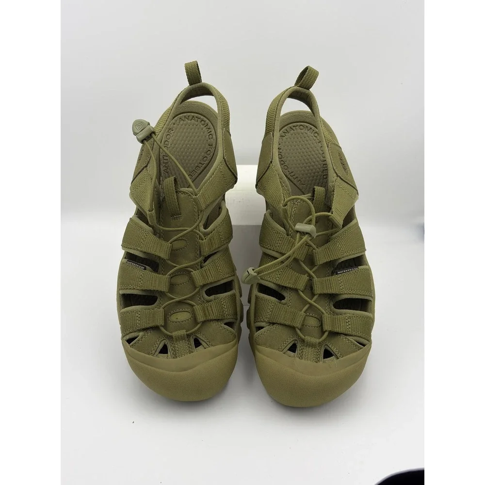 Keen Newport H2 Mens Olive Green Waterproof Hiking Sport Sandals 1018704