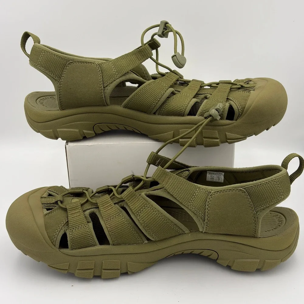 Keen Newport H2 Mens Olive Green Waterproof Hiking Sport Sandals 1018704