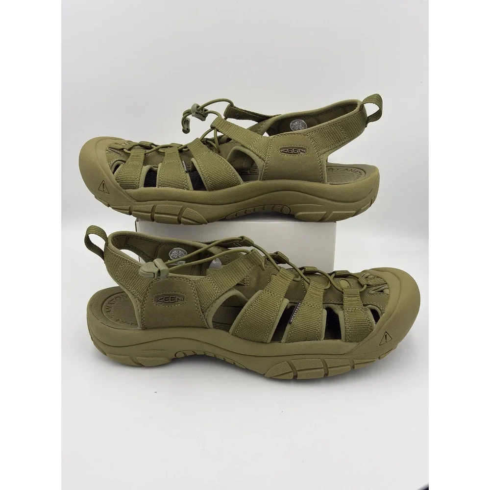 Keen Newport H2 Mens Olive Green Waterproof Hiking Sport Sandals 1018704