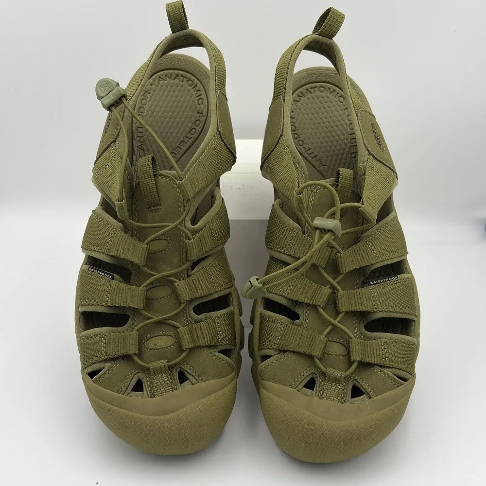 Keen Newport H2 Mens Olive Green Waterproof Hiking Sport Sandals 1018704