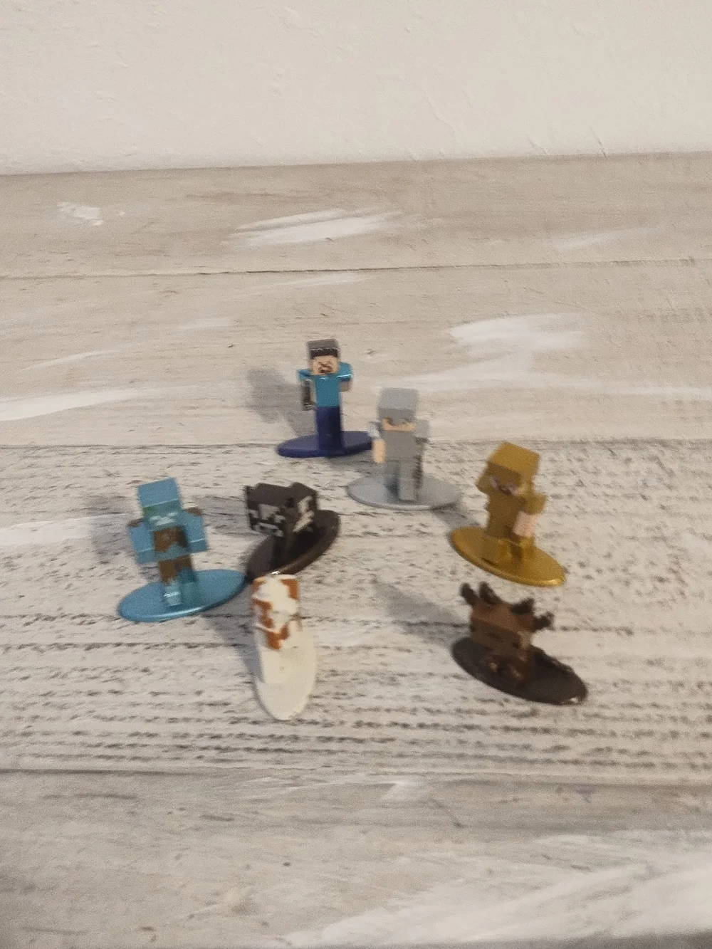 Lot of 7 minecraft NANO metalfigs Jada Toys die cast Figures