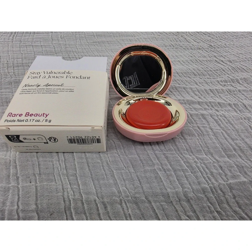 Rare Beauty Stay Vulnerable Melting Blush Nearly Apricot Cream Blush 0.17oz New