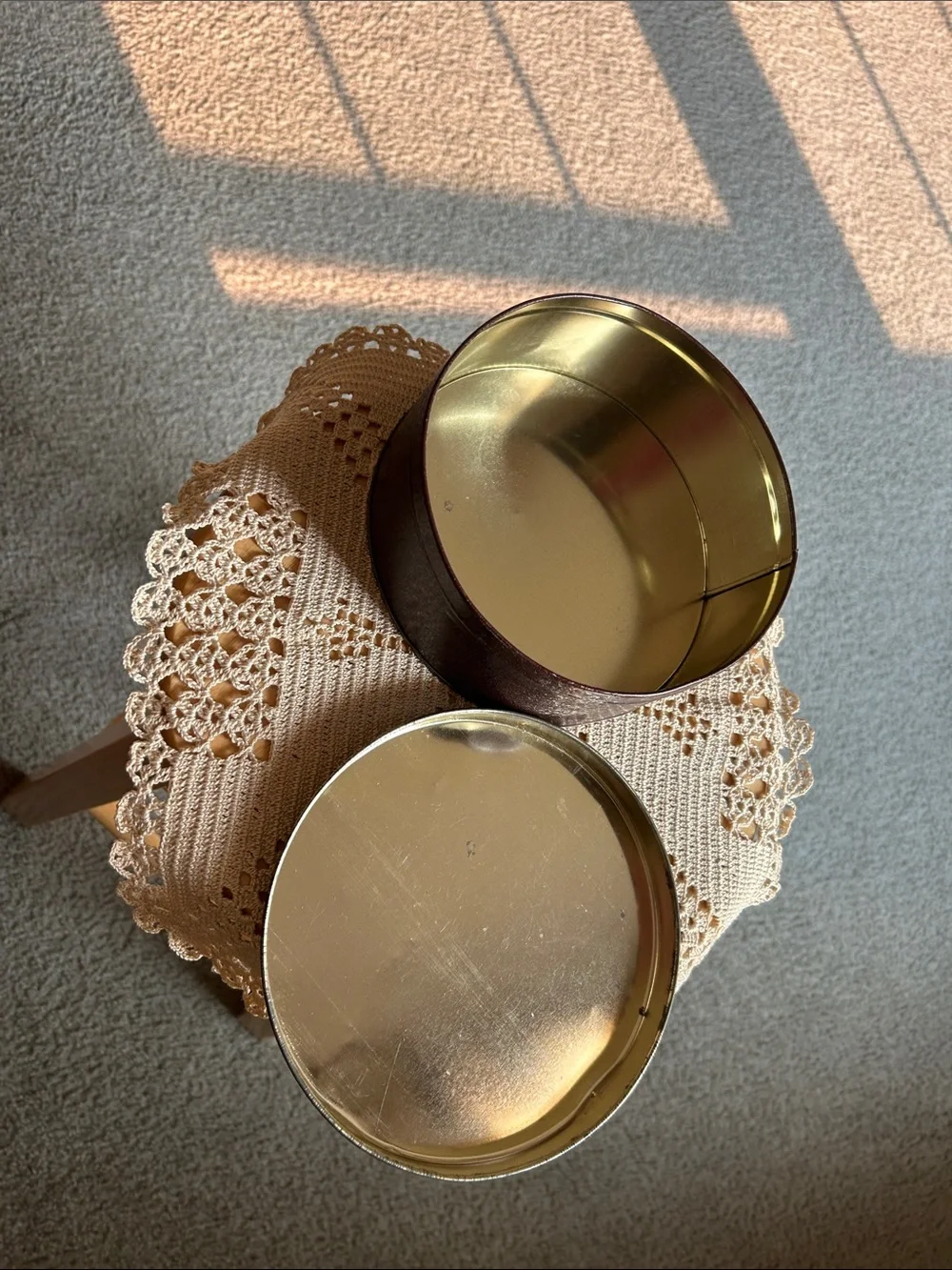 Cocoa Decorative Tin - Vintage Brown